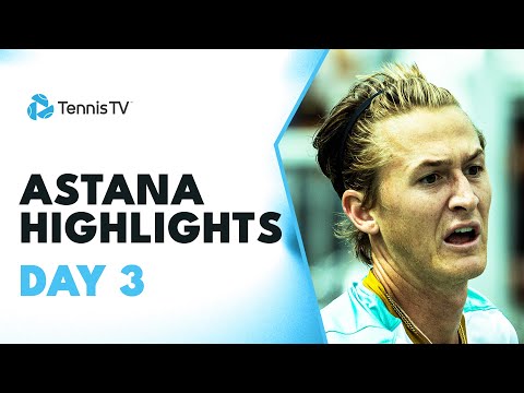 Korda Battles Popyrin; Baez & More In Action! | Astana 2023 Highlights Day 3