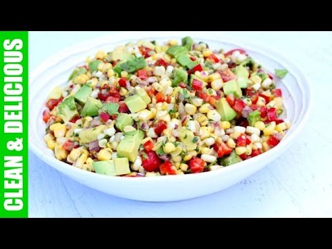 Healthy Summer Corn + Avocado Salad | Clean & Delicious - UCj0V0aG4LcdHmdPJ7aTtSCQ