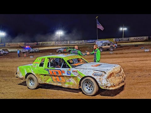 Hobby Stock Main Event At Deuce of Clubs Thunder Raceway September 14th 2024 - dirt track racing video image