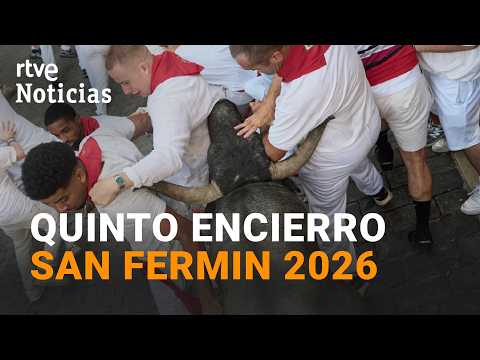 SAN FERMÍN 2026 | EL ENCIERRO MÁS MULTITUDINARIO cierra la carrera con 14 HERIDOS | RTVE Noticias