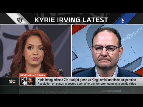 Woj: Kyrie Irving will miss an EIGHTH game for Nets vs. Trail Blazers | SportsCenter