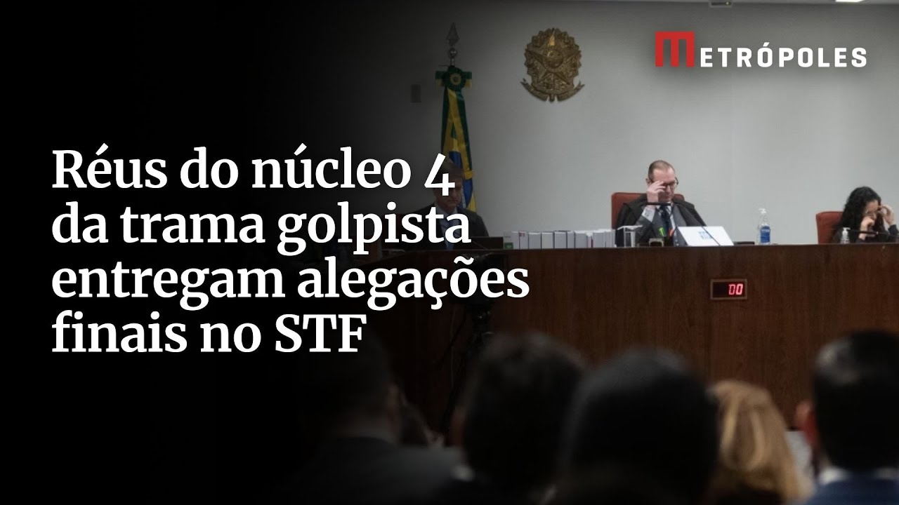 Réus do núcleo 4 da trama golpista entregam alegações finais no STF