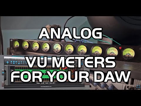 Physical Analog VU Meters Inside Your DAW