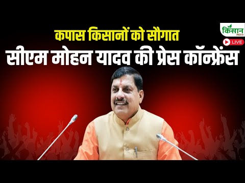 सीएम मोहन यादव की प्रेस कॉन्फ्रेंस, कपास किसानों को सौगात |  CM Mohan Yadav Press Conference