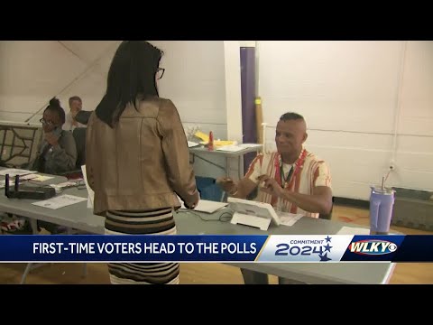 First-time voters head to the polls in Louisville