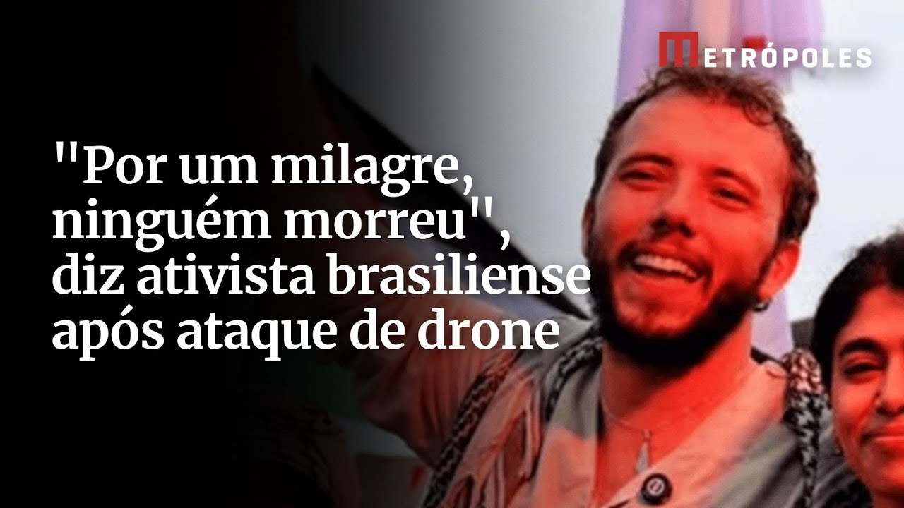 Por um milagre ninguém morreu diz ativista brasiliense após ataque de drone