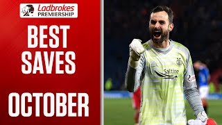 Decisive Penalty Saves and Goal Line Stops! | October’s Best Saves | Ladbrokes Premiership