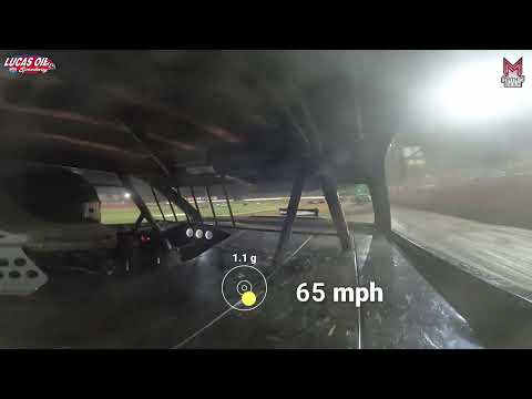 #12 Christopher Sawyer - USRA Stock Car - 7-3-2025 Lucas Oil Speedway - In Car Camera - dirt track racing video image