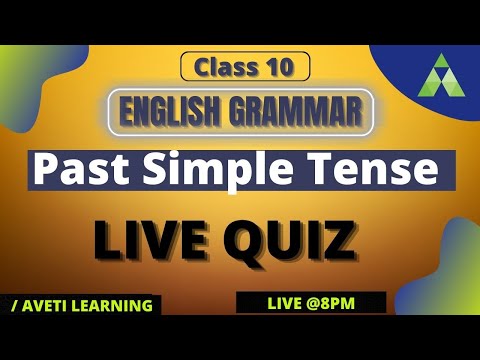 Class 10 English Grammar Odia medium | Past Tense | Uses & Examples of past Tense | Live Quiz