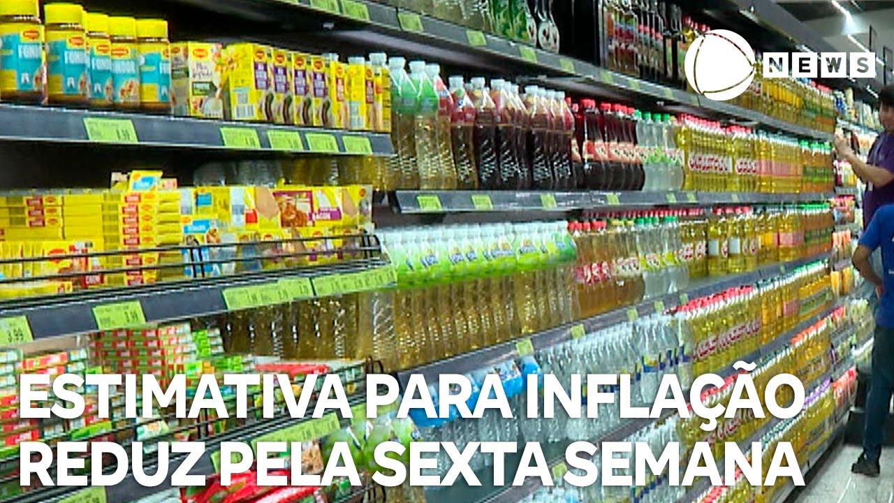 Estimativa para inflação reduz pela sexta semana seguida