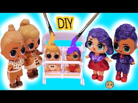 DIY Makeover LOL Surprise Lil Sisters Peanut Butter & Jelly Craft Painting Video - UCelMeixAOTs2OQAAi9wU8-g