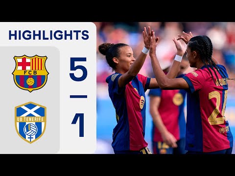 FC BARCELONA 5 - 1 COSTA ADEJE TENERIFE | RESUMEN LIGA F