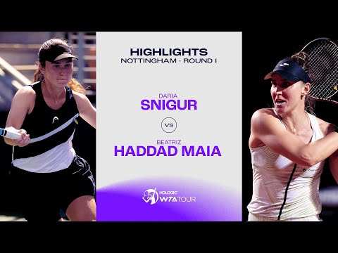 Daria Snigur vs. Beatriz Haddad Maia | 2023 Nottingham Round 1 | WTA Match Highlights