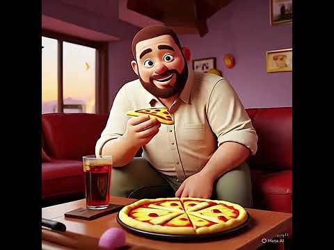 Mota Aadmi Pizza 🍕 Kha Gaya #dailyshorts #shorts #kahaniya #viral