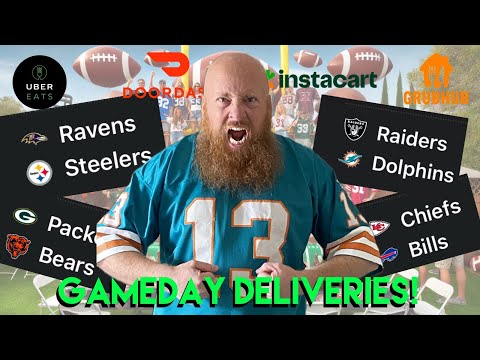 Football 🏈 & Food Delivery 🍕: Raiders vs Dolphins, Packers vs Bears, Chiefs vs. Bills