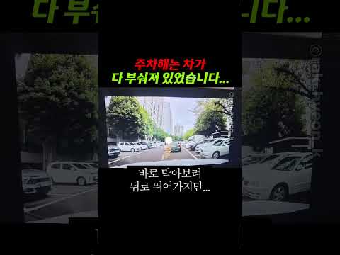주차해논 <strong>차가</strong> 다 부숴져 있었습니다...
