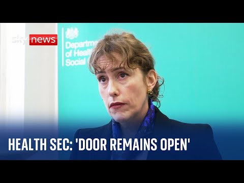 NHS walkout: 'Door remains open' if BMA cancel strikes, says health secretary
