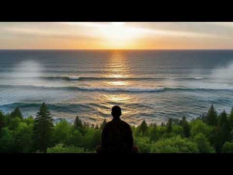 Zen Ocean Sunrise Meditation | Gentle Waves & Morning Light | Calm Healing Spiritual Music | 1 Hour