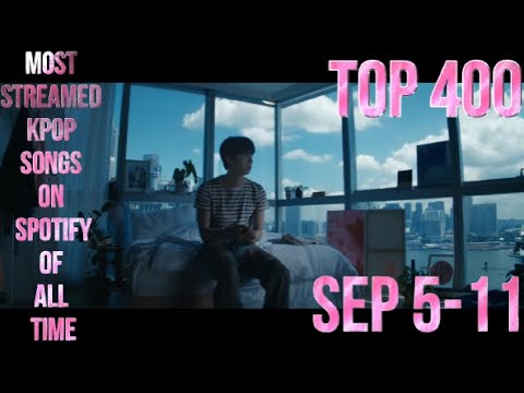 TOP 400 MOST STREAMED KPOP SONGS ON SPOTIFY OF ALL TIME (SEP 5-11)
