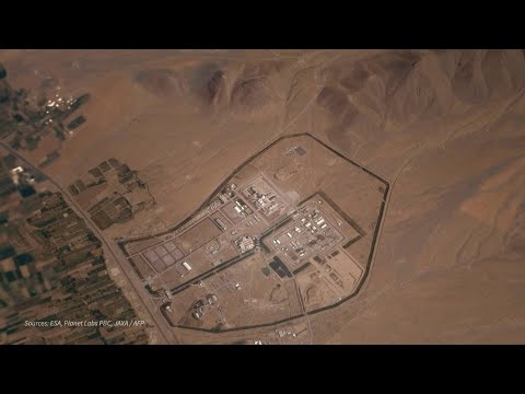 ANIMATED MAP : RESEARCH REACTOR IN ARAK (IRAN) - circular sky view | AFP