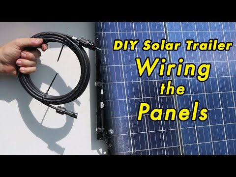 Solar Trailer: Part 8 - Wiring the Solar Panels and UPS mods