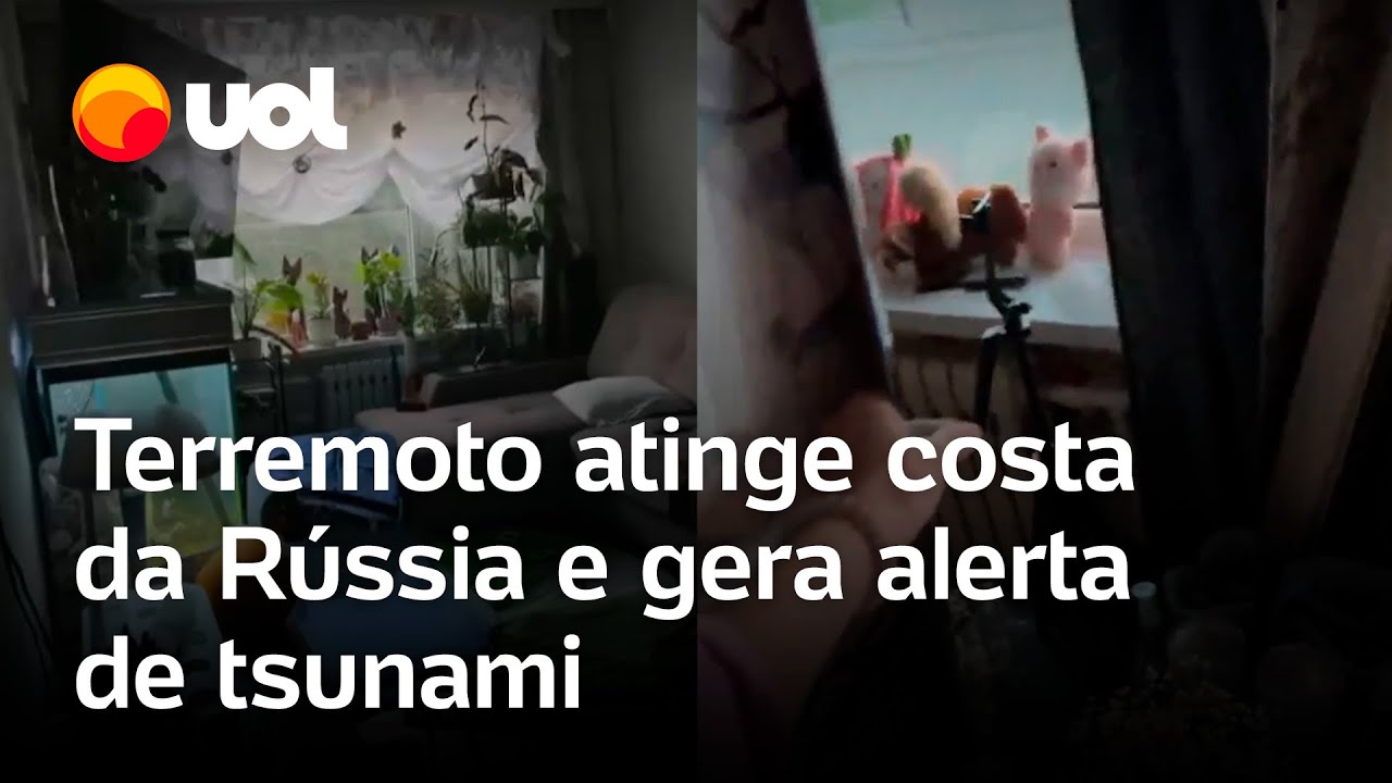 Terremoto na Rússia tremor de magnitude 78 gera alerta de tsunami na costa leste do país vídeo