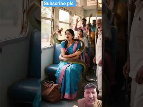 Lady Soldier Saves grandfather and Bus Passengers from Snake Hiding in Beg 😭#ai #army #save #bus