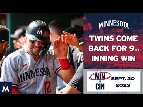 Twins vs. Reds Game Highlights (9/20/23) | MLB Highlights video clip