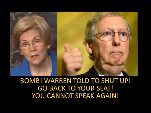 Ouch!!! Elizabeth Warren Silenced! Stop Talking! Go To Your Seat! Humiliated! You're Done Here!