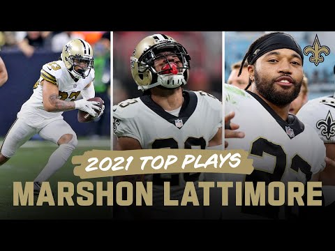 Marshon Lattimore Top Plays of the 2021 NFL Season | New Orleans Saints Highlights video clip