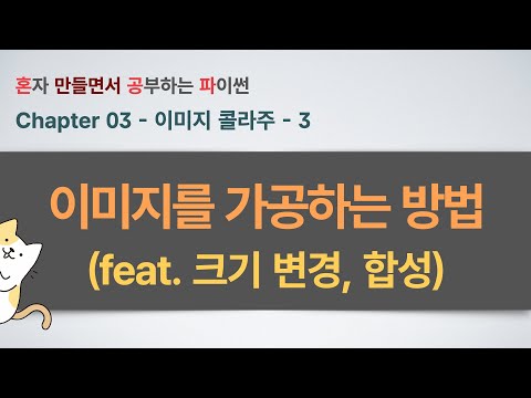이미지 콜라주 만들기(3부) - 이미지 크기를 내 마음대로! ✨ 이미지 합성까지?