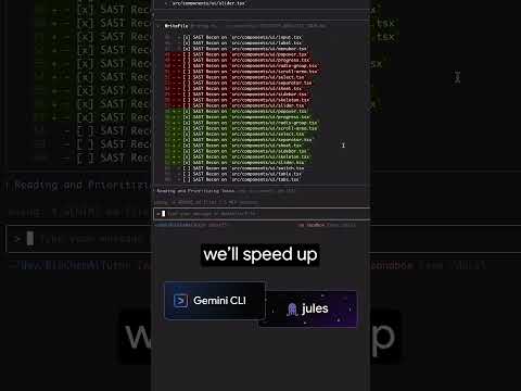 Use the Gemini CLI Jules and security extensions to fix security vulnerabilities in the background