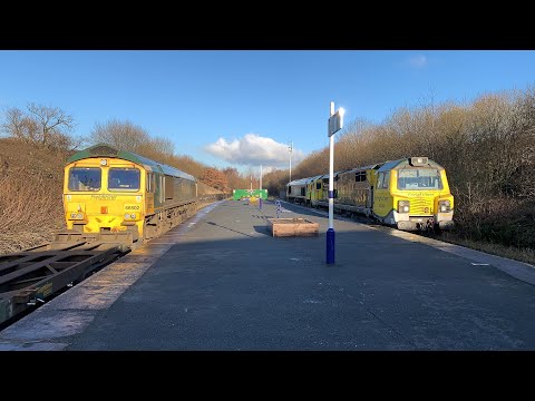An Assortment Of Freight Trains And Rare Train Moves (Tones)