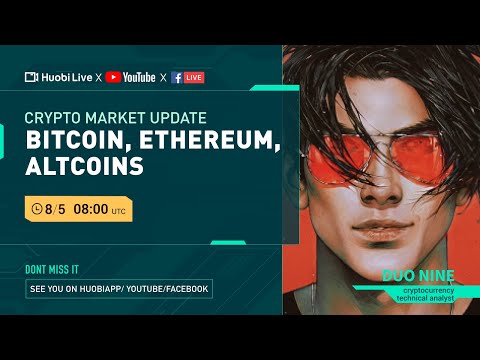 Huobi Live -Crypto Market Update: Bitcoin, Ethereum, Altcoins