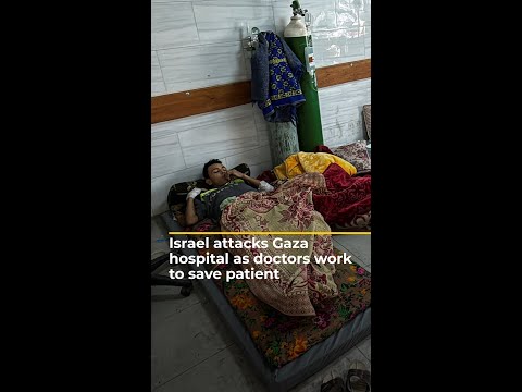 Israeli attack hits hospital as doctors work to save patient | AJ #shorts