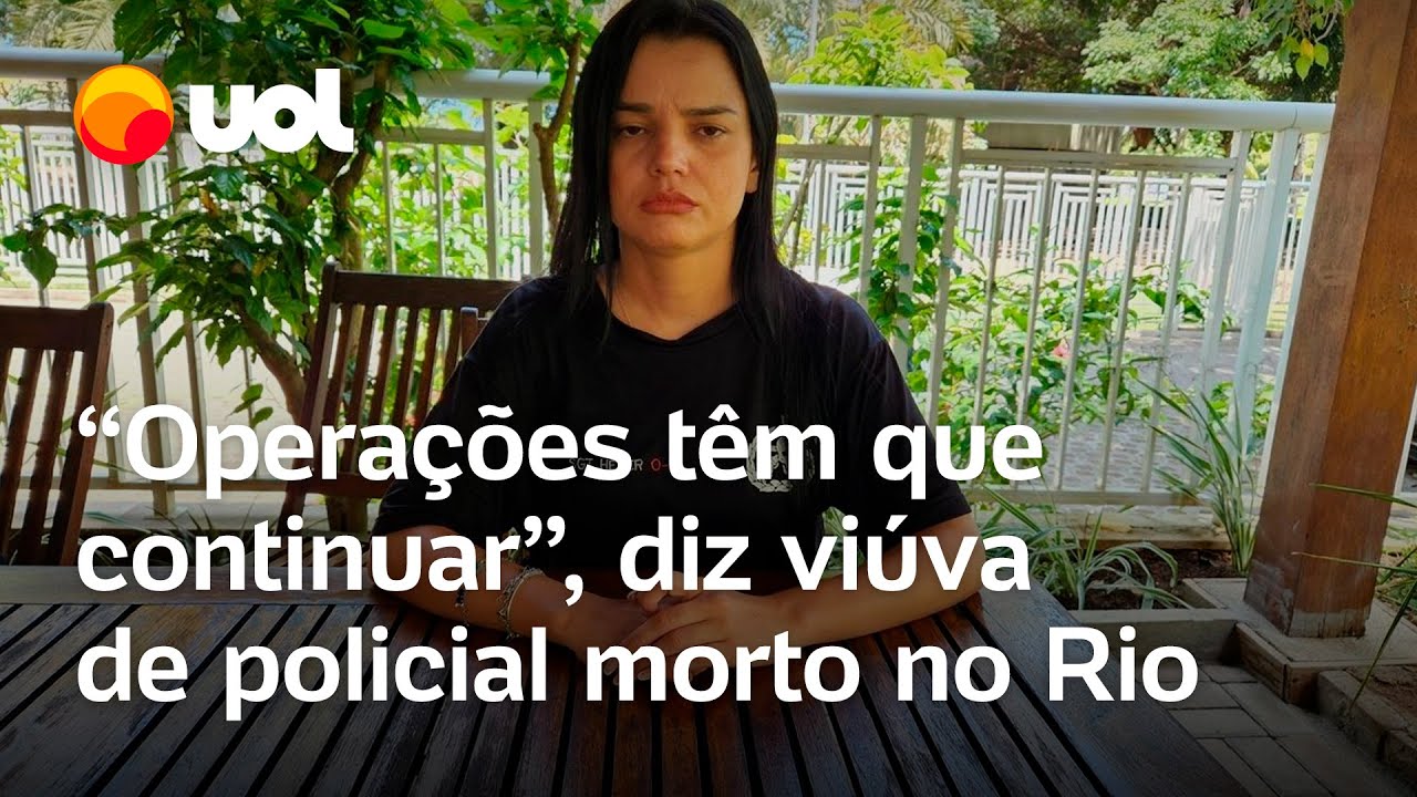 Viúva de PM do Bope morto em ação no RJ apoia operações gente do bem está cansada de violência