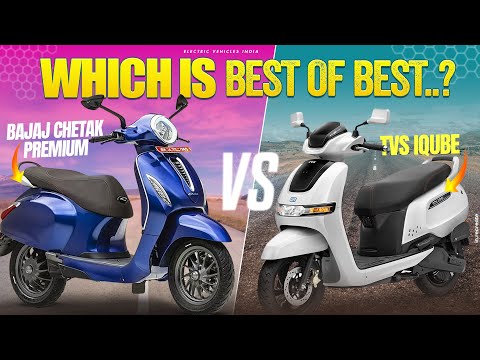2024 Bajaj Chetak Vs Tvs Iqube Comparison | Best Electric Scooters 2024 | Electric Vehicles India