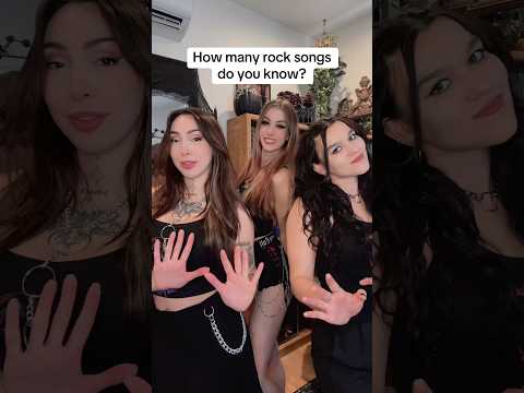 How many rock songs do you know? 😱 #alternative #rock #challenge #emo #metal #metalhead