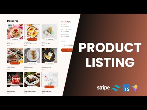 Build an E-commerce Product Listing Page: React, TypeScript, Tailwind & Stripe