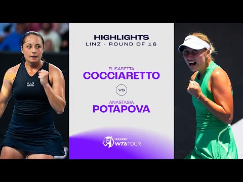 Anastasia Potapova vs. Elisabetta Cocciaretto | 2024 Linz Round of 16 | WTA Match Highlights