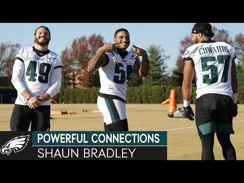 How Well Does Shaun Bradley Know His Fellow Linebackers? | Eagles Powerful Connections video clip
