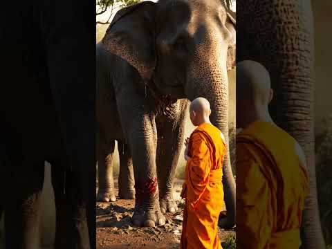 พระช่วยช้างบาดเจ็บ – เสียงเมตตาแห่งป่าศักดิ์สิทธิ์