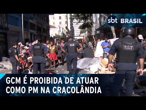 Justiça de SP proíbe a GCM de atuar como PM na Cracolândia | SBT Brasil (25/06/24)