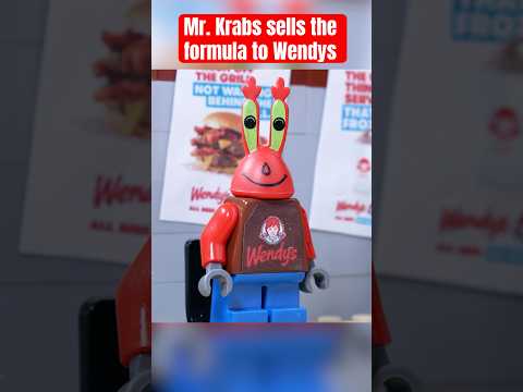 Mr. Krabs sells krabby patty to Wendy’s #legospongebob #wendys #krabbypatty #legotoys #stopmotion