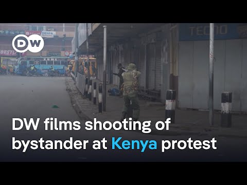 Kenyan police shoot dead trader at protests in Nairobi | DW News