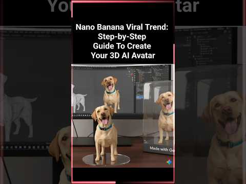 Nano Banana Viral Trend: Step-by-Step Guide To Create Your 3D AI Avatar #ai #avatar #shorts