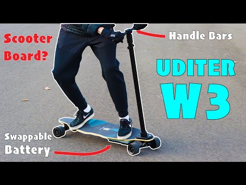 Uditer W3 Electric Skateboard/Scooterboard Review (9.99)