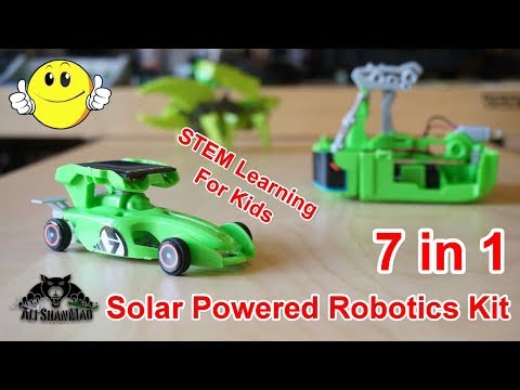 7 in 1 Rechargeable Solar Powered Cars Kit Provides Children STEM Learning - UCsFctXdFnbeoKpLefdEloEQ