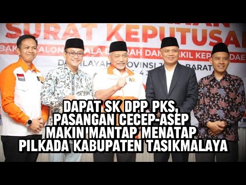 Dapat SK DPP PKS, Pasangan Cecep-Asep Makin Mantap Menatap Pilkada Kabupaten Tasikmalaya