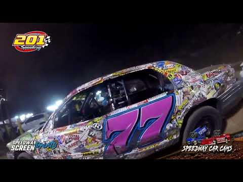 #77 Cole Fields - Crown Vic- 201 Speedway 8-31-25 - Incar - dirt track racing video image